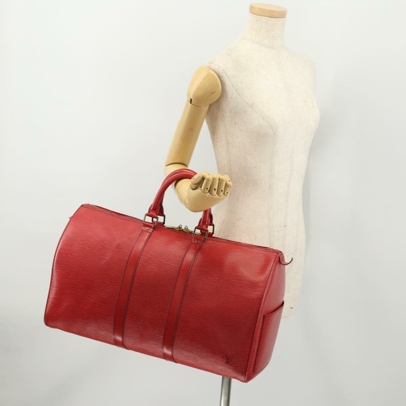【日本直送】路易威登 Epi Keepall 45 波士頓包 紅色 M42977 LV Auth AMZ486A-20