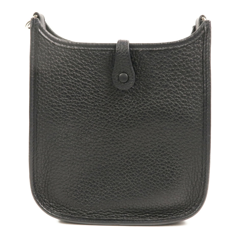 HERMES Clemence皮革Evelyne TPM肩背袋Noir-1