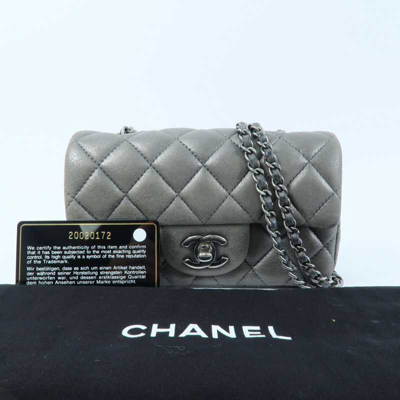 CHANEL 牛皮皮革Shoulder Bag鏈帶肩背袋-12
