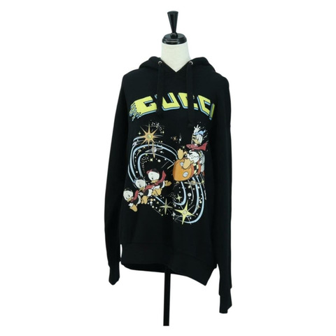 GUCCI GUCCI x Disney Parker Donald 黑色純棉外套 正品 167129M