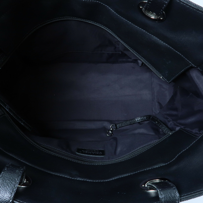 CHANEL 牛皮皮革/尼龍Paris Biaritz Tote手挽袋-4