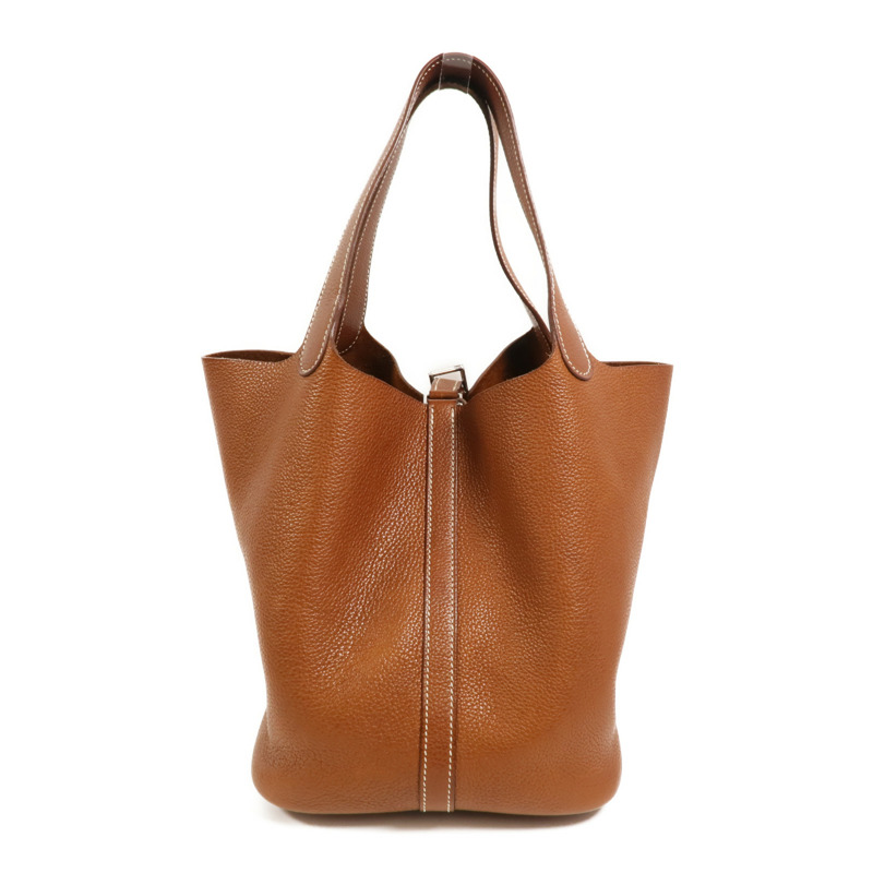 HERMES Barenia皮革Picotin MM手挽袋Gold-1