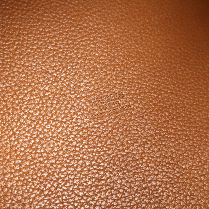 HERMES Barenia皮革Picotin MM手挽袋Gold-5