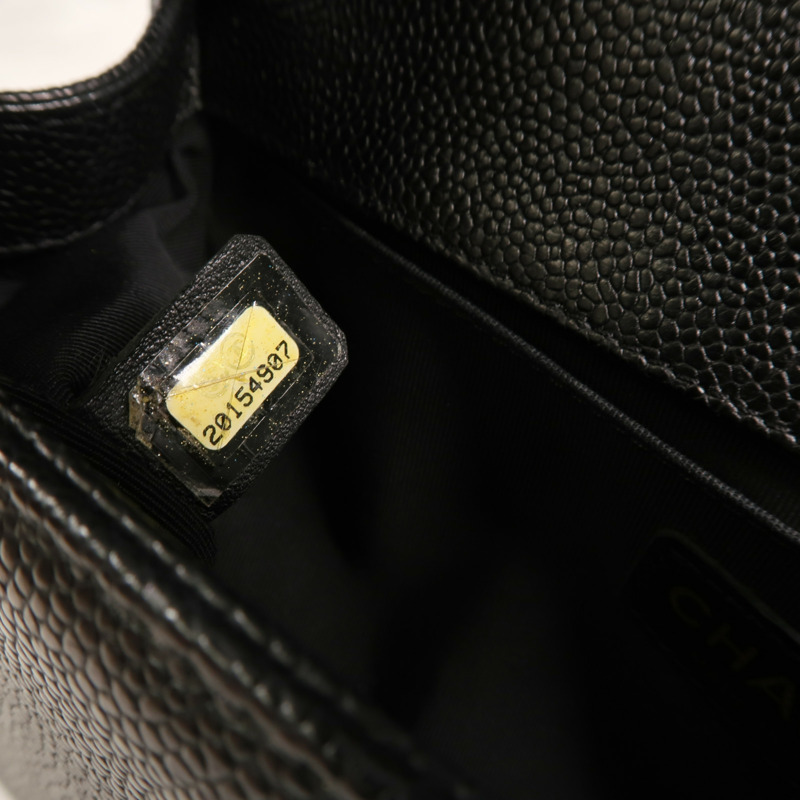 CHANEL 牛皮皮革Boy 25鏈帶手挽肩背兩用袋-6