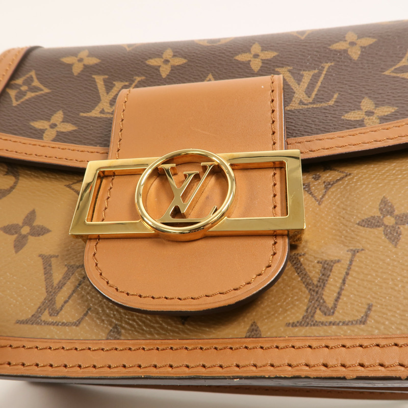 LOUIS VUITTON Monogram Reverse Mini Dauphine肩背袋-7