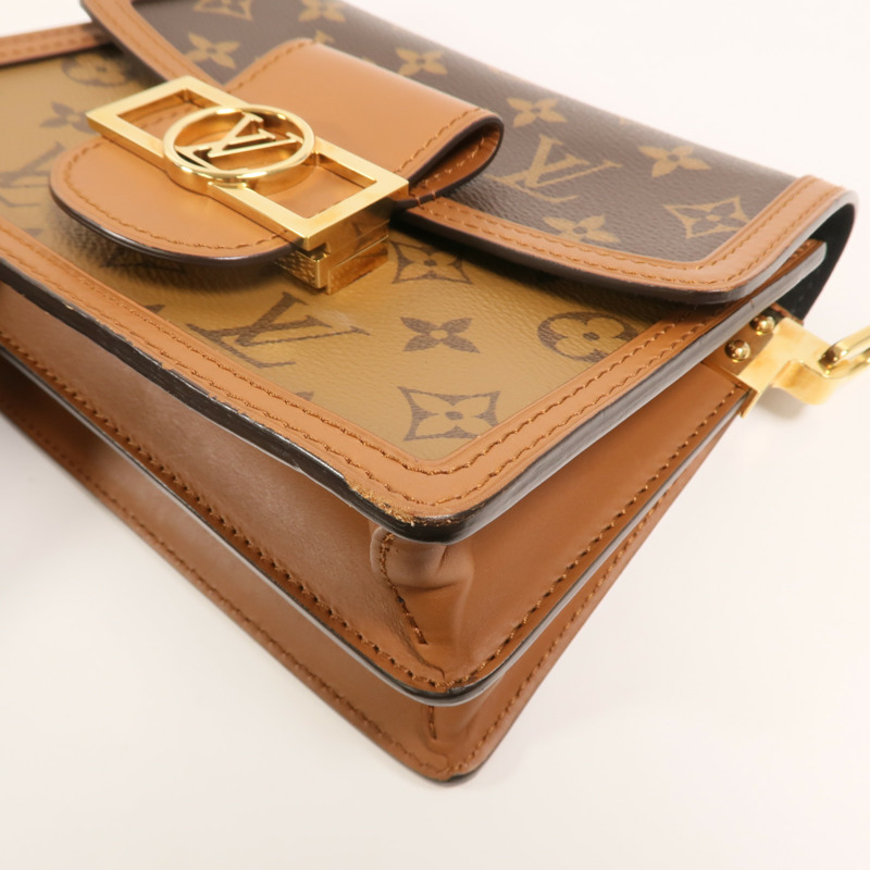 LOUIS VUITTON Monogram Reverse Mini Dauphine肩背袋-11