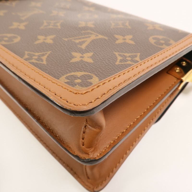 LOUIS VUITTON Monogram Reverse Mini Dauphine肩背袋-13