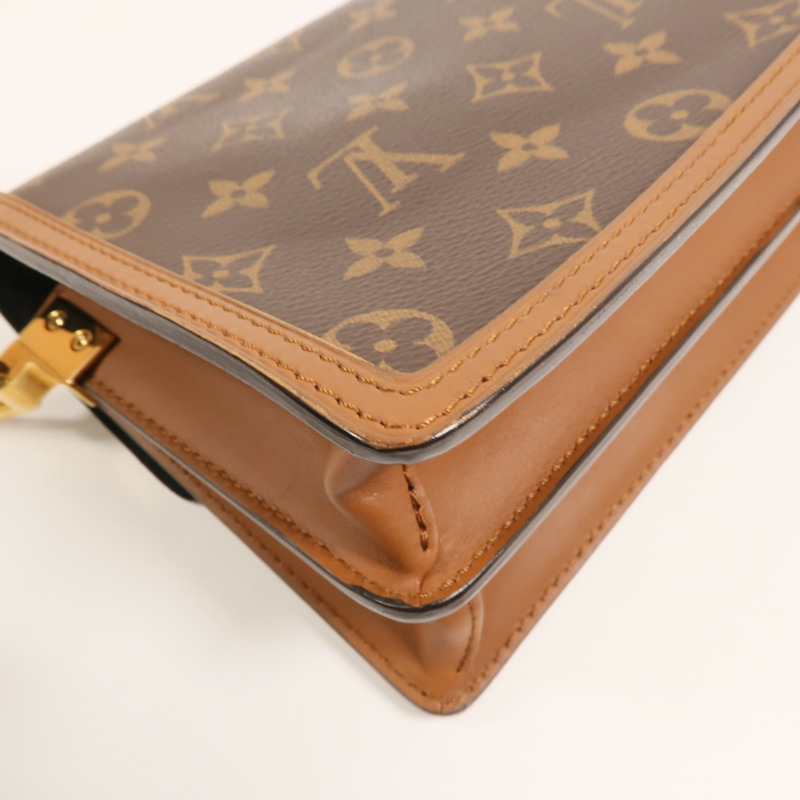 LOUIS VUITTON Monogram Reverse Mini Dauphine肩背袋-14