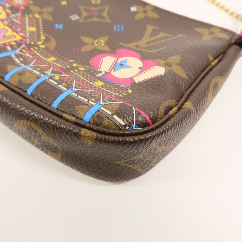 LOUIS VUITTON Monogram Mini Pochette Vivian手挽袋-9