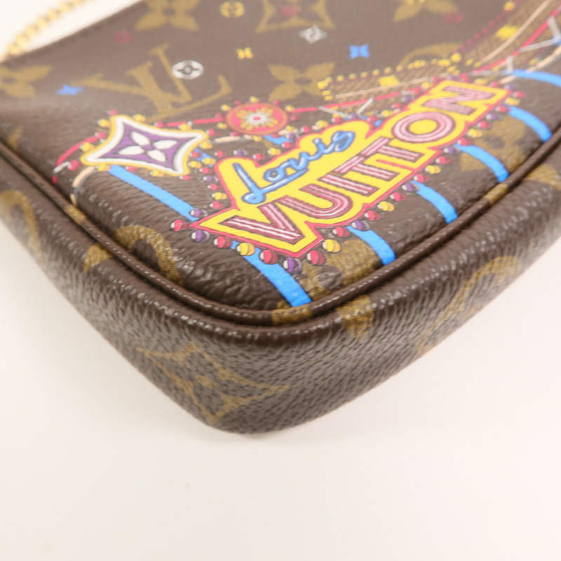 LOUIS VUITTON Monogram Mini Pochette Vivian手挽袋-10