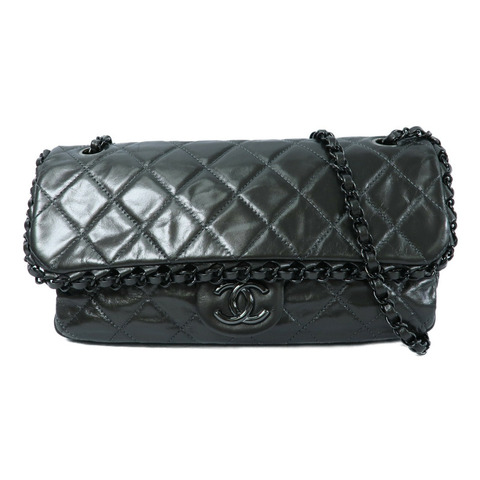 CHANEL 牛皮皮革Shoulder Bag鏈帶肩背袋