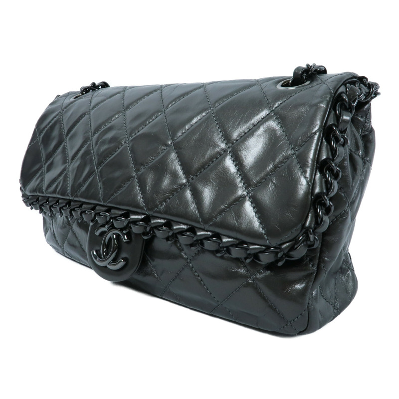 CHANEL 牛皮皮革Shoulder Bag鏈帶肩背袋-2