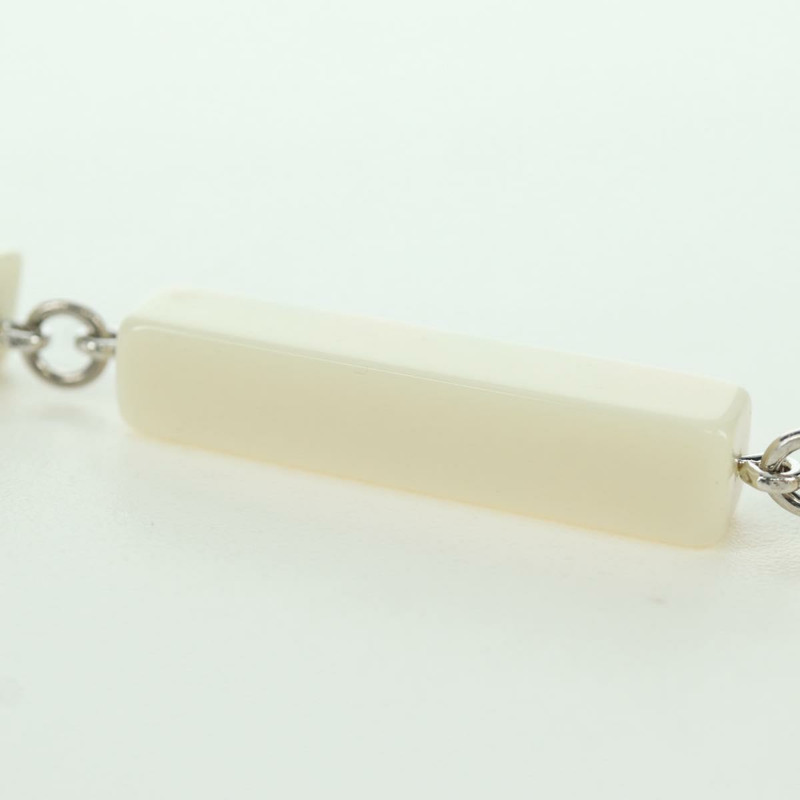 【日本直送】香奈兒 COCO 標誌山茶花穿孔塑膠白色 CC Auth YKZ574M-7