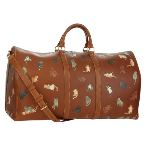 路易威登 Catgram Keepall Bandouliere 55 旅行包，皮革材質，貨號 M52951，LV 正品，編號 156736SM