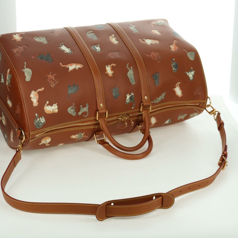 【日本直送】路易威登 Catgram Keepall Bandouliere 55 旅行包，皮革材質，貨號 M52951，LV 正品，編號 156736SM-7