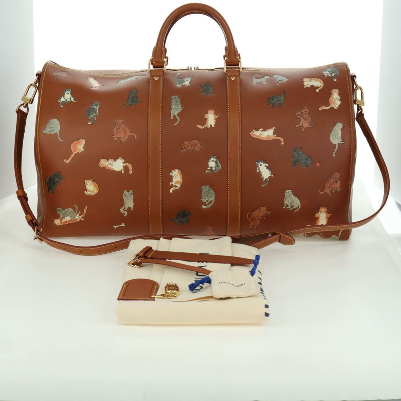 【日本直送】路易威登 Catgram Keepall Bandouliere 55 旅行包，皮革材質，貨號 M52951，LV 正品，編號 156736SM-11