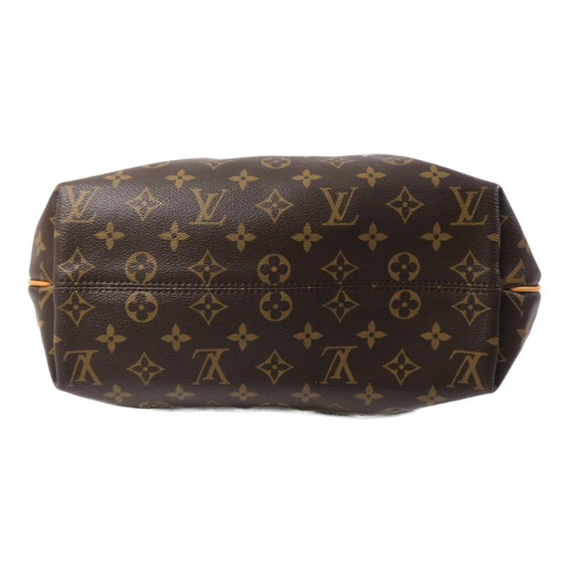 LOUIS VUITTON Monogram Turenne MM金扣手挽肩背兩用袋棕色-3