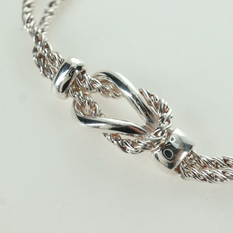 【日本直送】蒂芬妮 (TIFFANY&Co.) 雙繩中心結項鍊 925 純銀 正品 am11156SAM-2