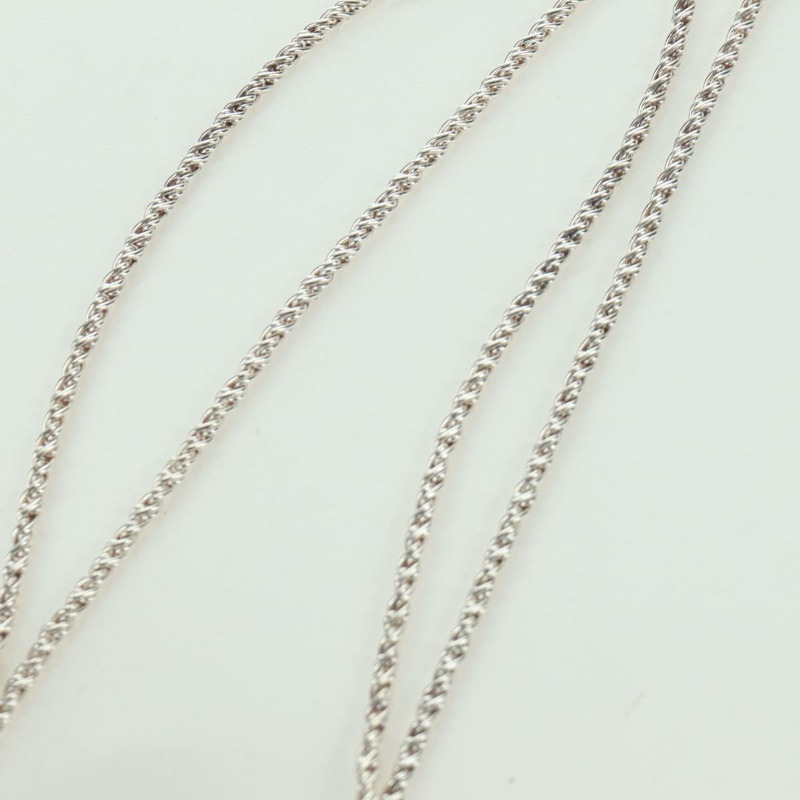 【日本直送】蒂芬妮 (TIFFANY&Co.) 雙繩中心結項鍊 925 純銀 正品 am11156SAM-3