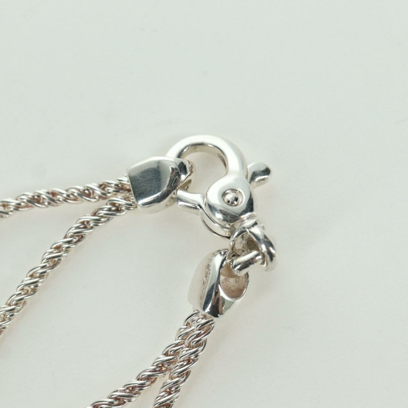 【日本直送】蒂芬妮 (TIFFANY&Co.) 雙繩中心結項鍊 925 純銀 正品 am11156SAM-4