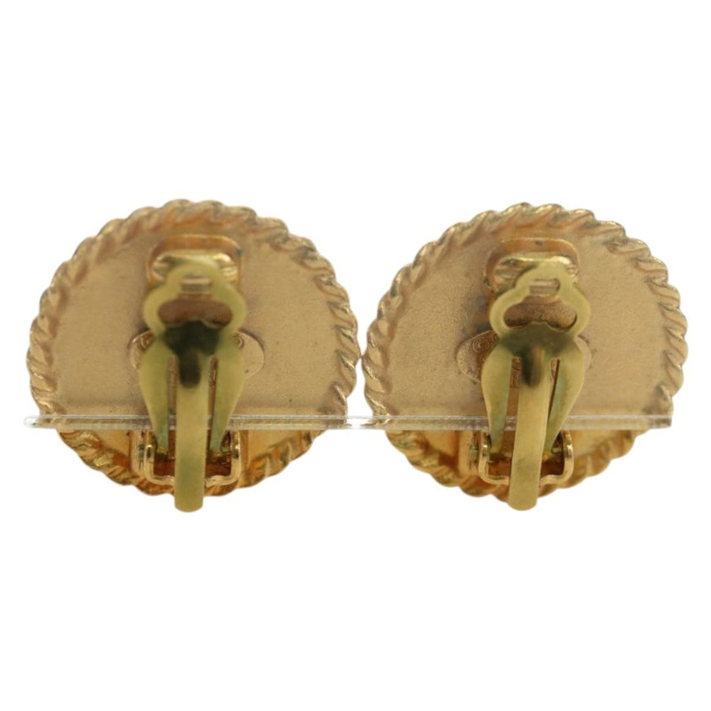 【日本直送】香奈兒 COCO 標誌耳環，金屬金 CC 正品 am11179M-2