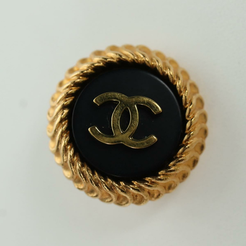 【日本直送】香奈兒 COCO 標誌耳環，金屬金 CC 正品 am11179M-3