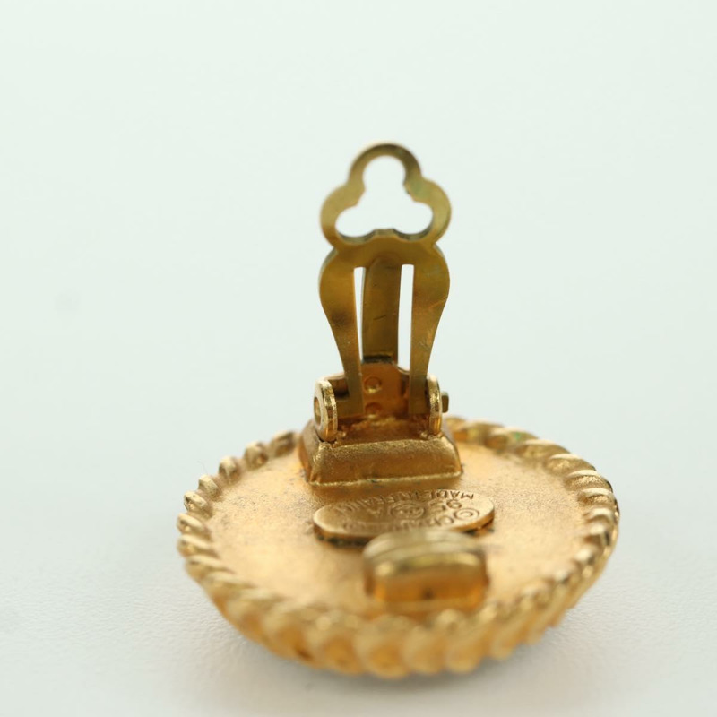 【日本直送】香奈兒 COCO 標誌耳環，金屬金 CC 正品 am11179M-6