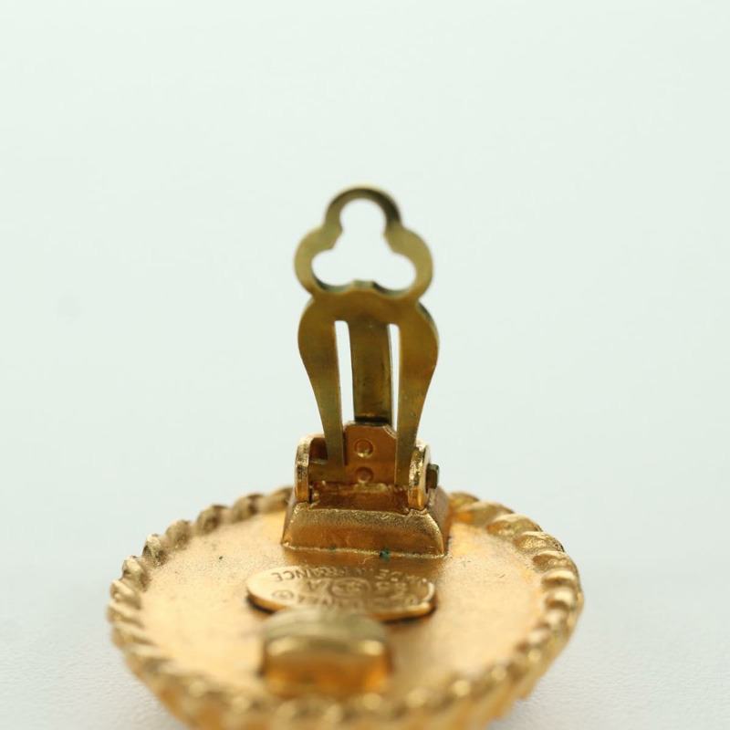 【日本直送】香奈兒 COCO 標誌耳環，金屬金 CC 正品 am11179M-9