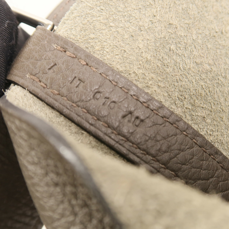 HERMES Clemence皮革Picotin MM肩背袋Etain-6