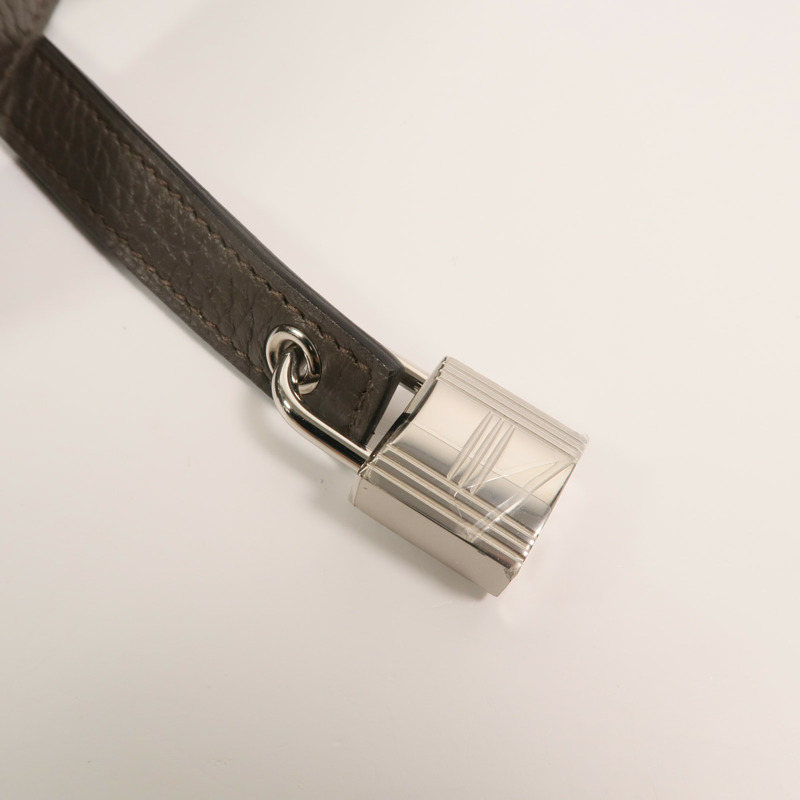 HERMES Clemence皮革Picotin MM肩背袋Etain-9