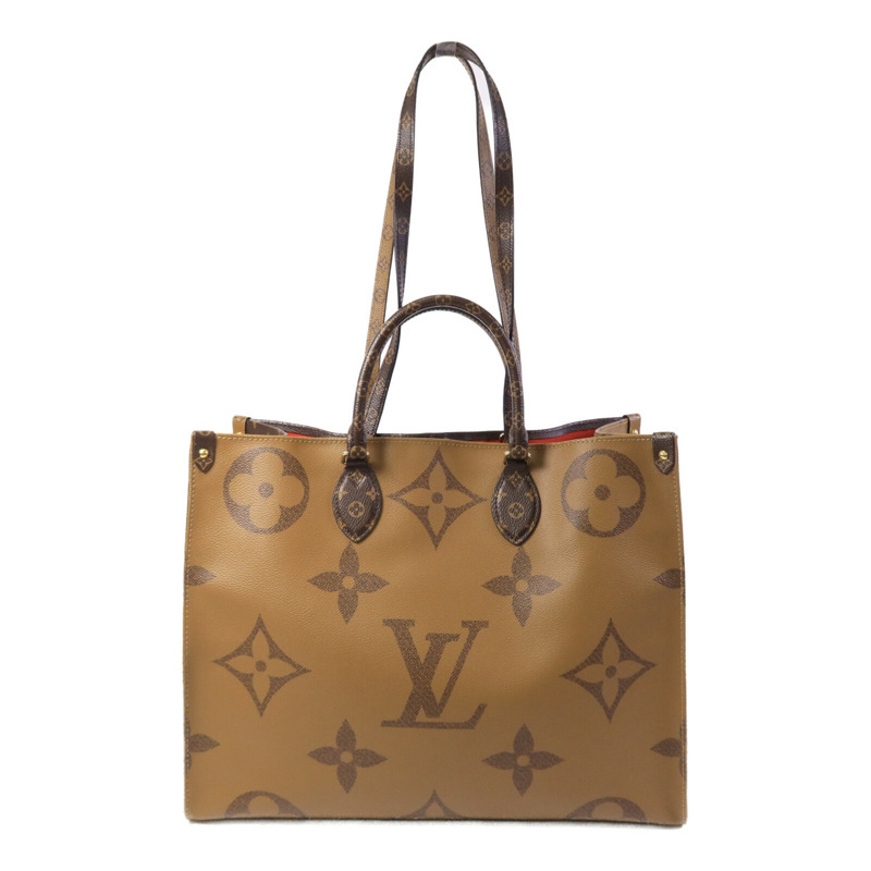 LOUIS VUITTON Monogram Giant OnTheGo GM金扣手挽肩背兩用袋-1