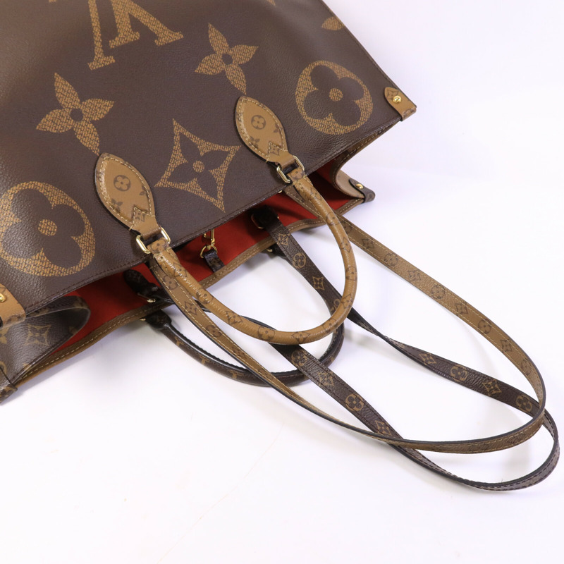 LOUIS VUITTON Monogram Giant OnTheGo GM金扣手挽肩背兩用袋-8