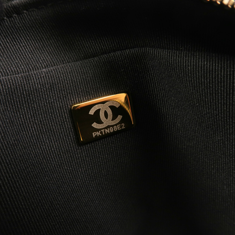 CHANEL 羊皮皮革Bowling鏈帶手挽肩背兩用袋-6