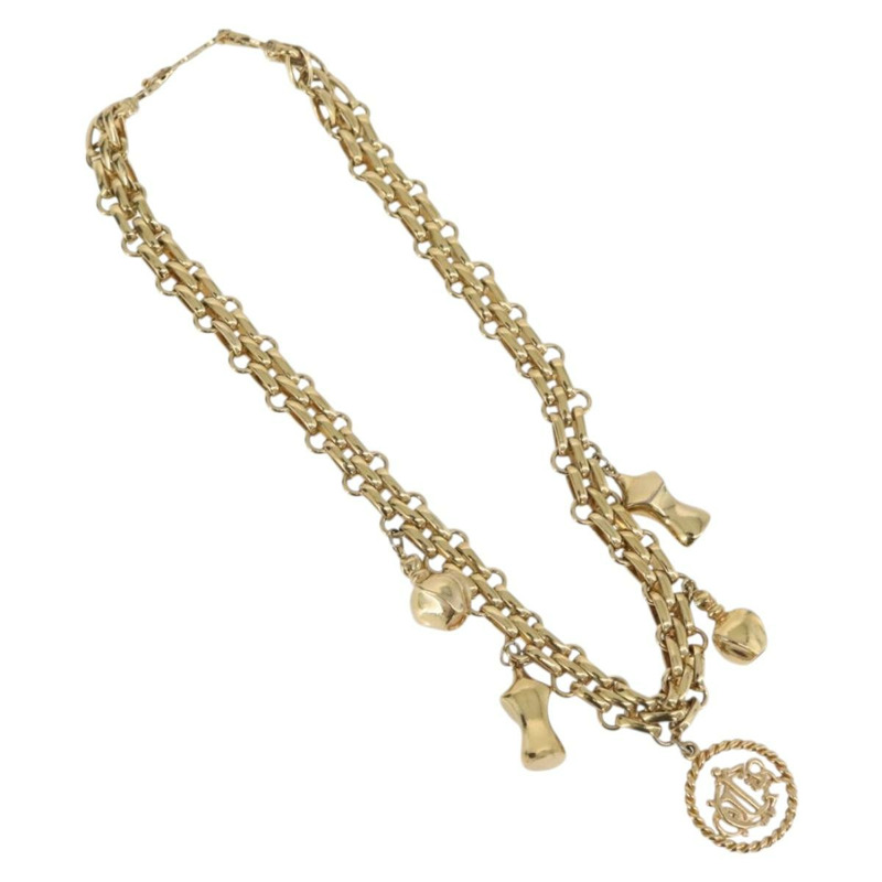 【日本直送】Christian Dior 項鍊 金屬金 Auth BAZ515V-1