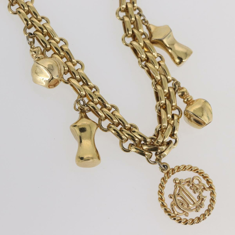 【日本直送】Christian Dior 項鍊 金屬金 Auth BAZ515V-3