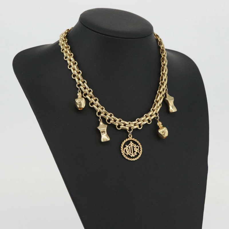 【日本直送】Christian Dior 項鍊 金屬金 Auth BAZ515V-15
