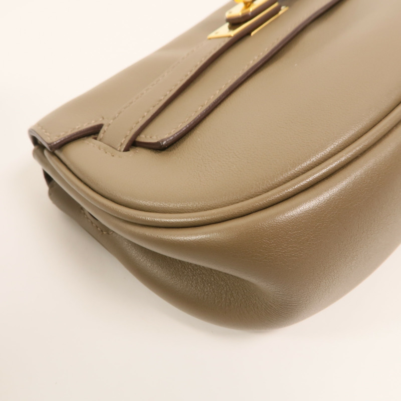 HERMES Swift皮革Kelly Moove肩背袋Etoupe-14