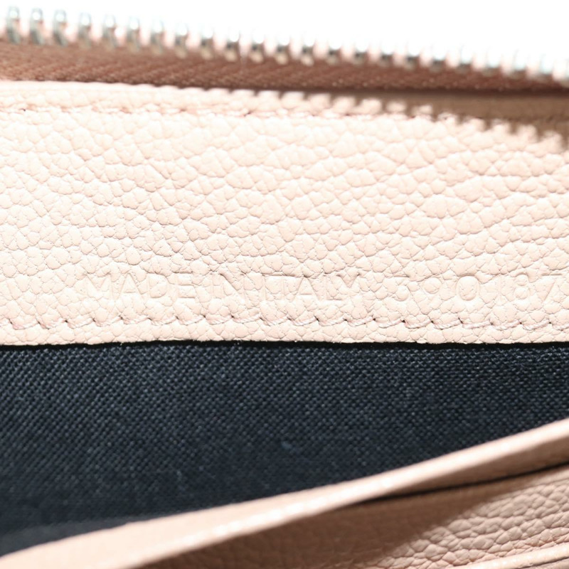 【日本直送】巴黎世家 (BALENCIAGA) Continental 長錢包，真皮材質，粉紅色/銀色，貨號 390187，正品 SW2300M-9