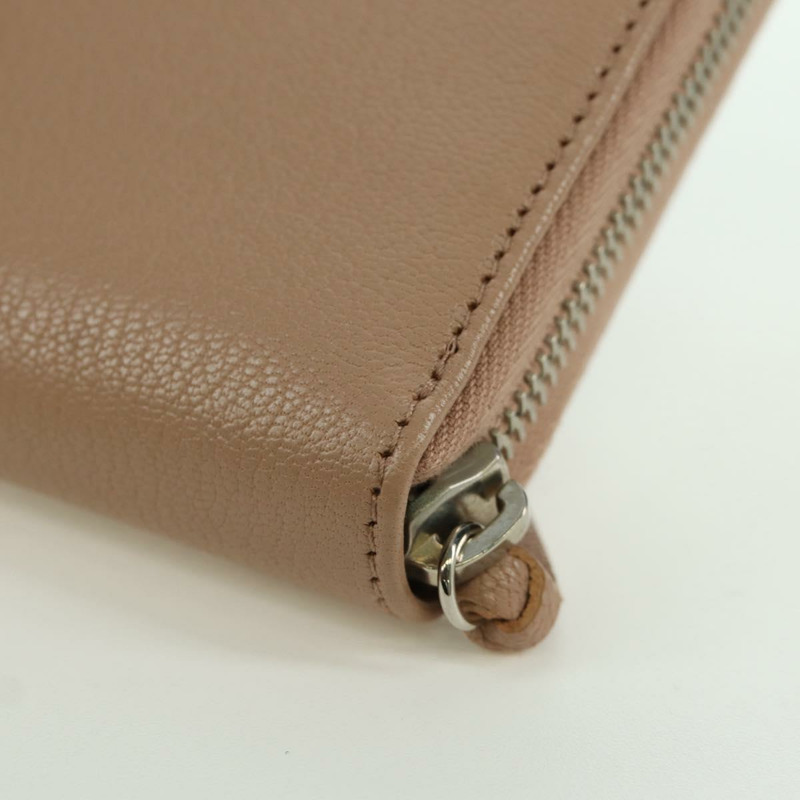 【日本直送】巴黎世家 (BALENCIAGA) Continental 長錢包，真皮材質，粉紅色/銀色，貨號 390187，正品 SW2300M-15