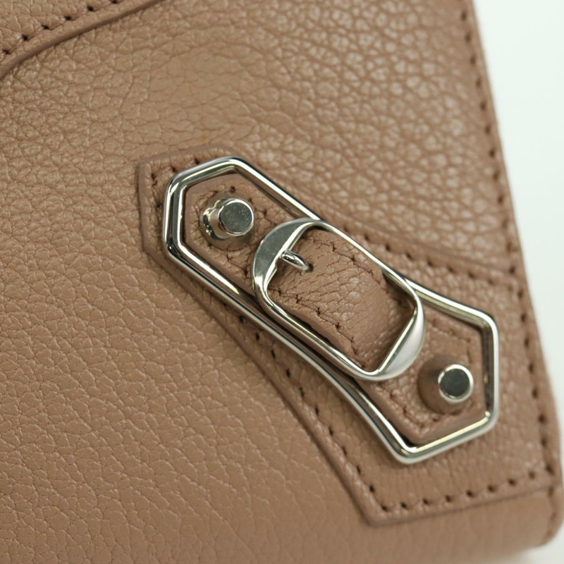 【日本直送】巴黎世家 (BALENCIAGA) Continental 長錢包，真皮材質，粉紅色/銀色，貨號 390187，正品 SW2300M-16