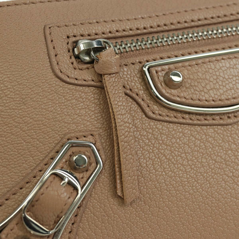 【日本直送】巴黎世家 (BALENCIAGA) Continental 長錢包，真皮材質，粉紅色/銀色，貨號 390187，正品 SW2300M-17