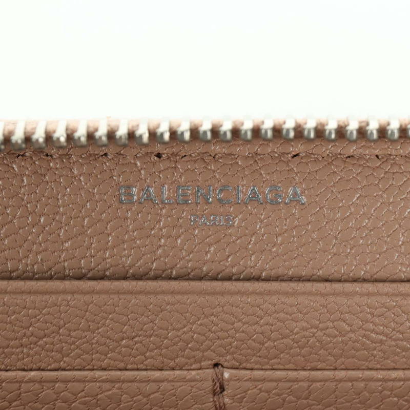 【日本直送】巴黎世家 (BALENCIAGA) Continental 長錢包，真皮材質，粉紅色/銀色，貨號 390187，正品 SW2300M-19