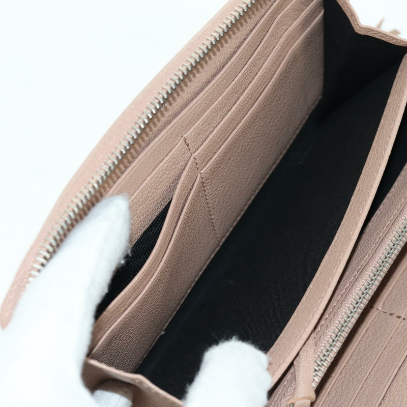 【日本直送】巴黎世家 (BALENCIAGA) Continental 長錢包，真皮材質，粉紅色/銀色，貨號 390187，正品 SW2300M-21