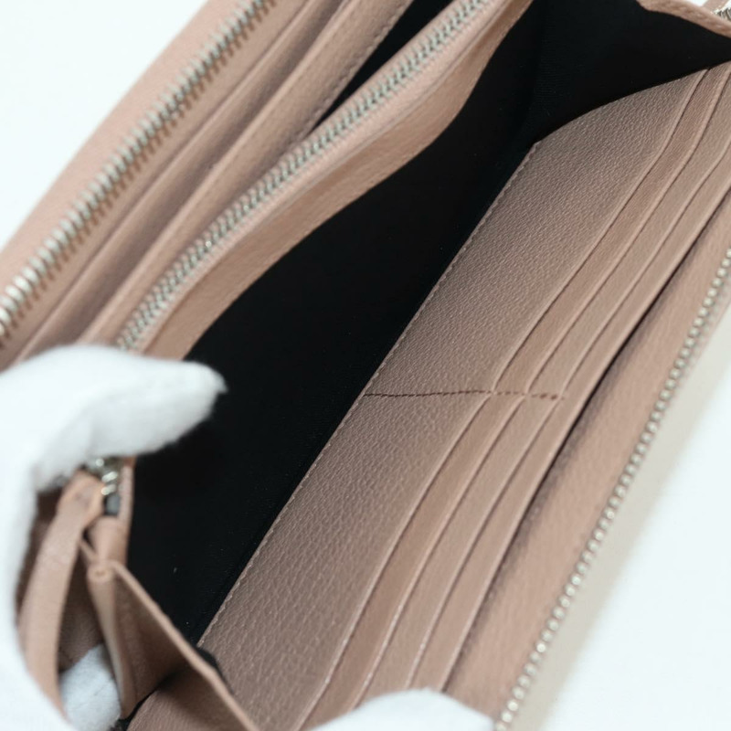 【日本直送】巴黎世家 (BALENCIAGA) Continental 長錢包，真皮材質，粉紅色/銀色，貨號 390187，正品 SW2300M-24