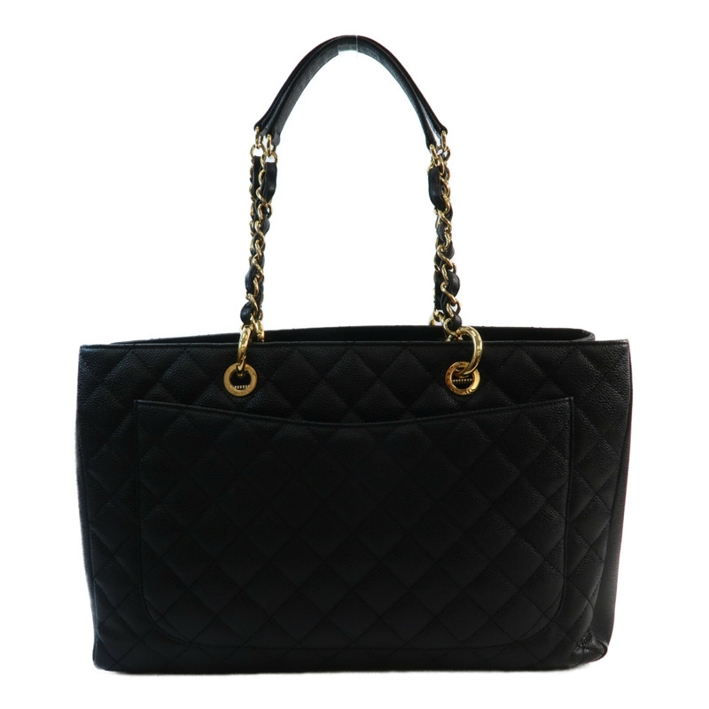 CHANEL 牛皮皮革GST Grand Shopping Tote Bag鏈帶手挽袋-1