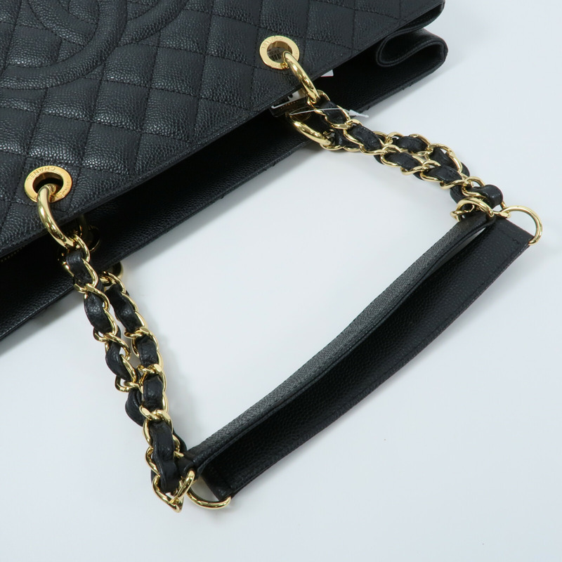 CHANEL 牛皮皮革GST Grand Shopping Tote Bag鏈帶手挽袋-9