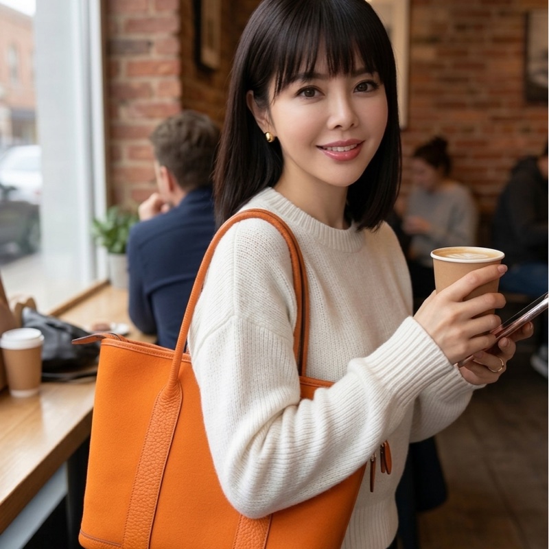 愛馬仕/Hermes  GardenParty花園拉鍊托特  框M 尺寸28*24*11-0