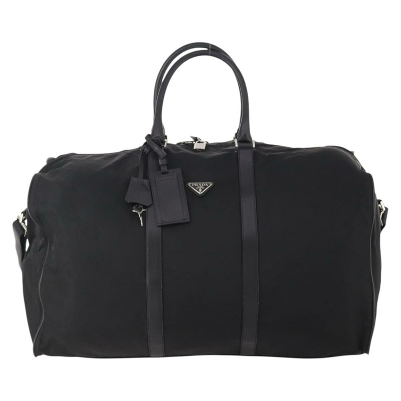 【日本直送】PRADA 波士頓包 尼龍 雙向 黑色 銀色 正品 SW2144A-12