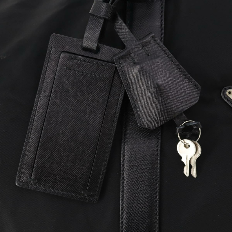 【日本直送】PRADA 波士頓包 尼龍 雙向 黑色 銀色 正品 SW2144A-20