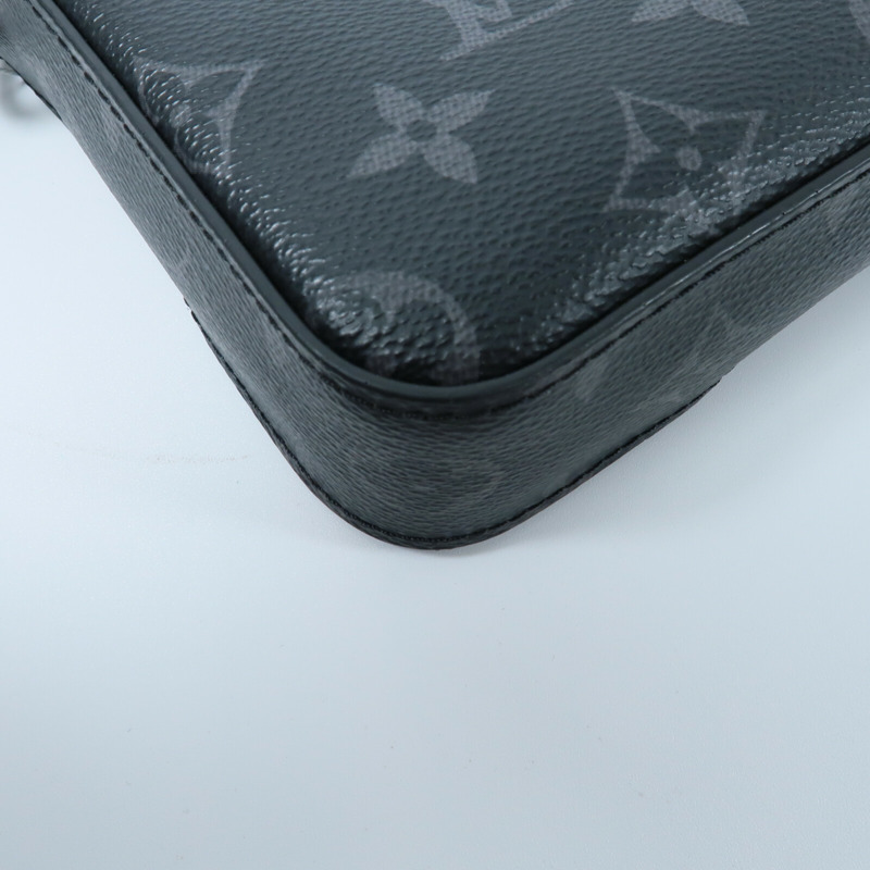 LOUIS VUITTON Monogram Eclipse Reverse Trio Messenger肩背袋-12